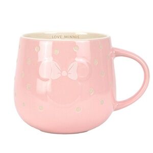 Disney  Zak Designs 19 fl oz Stoneware Sculpted Embossed Minnie Mug Pink